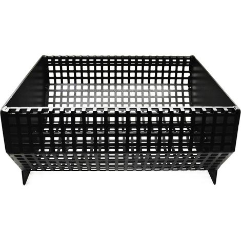 CESTO BRUCIA-PELLET PER CAMINI E TERMOCAMINI QUADRO Kg. 6 (1/2)