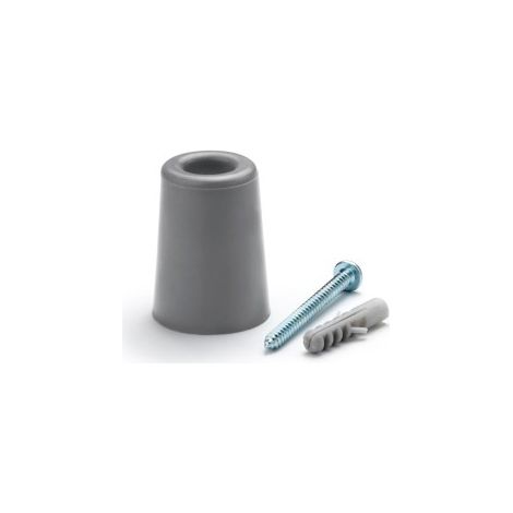 Hoher Türstopper aus Gummi, grauer INOFIX-Blister (1/2)
