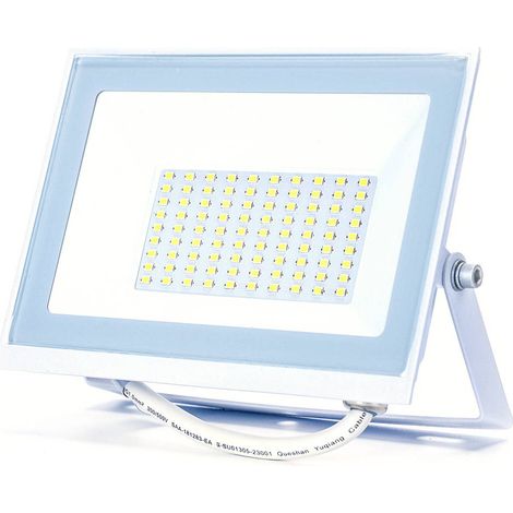 Faro proiettore Led Slim 50W Bianco da esterno IP65 Bianco freddo 6500K Aigostar (1/5)