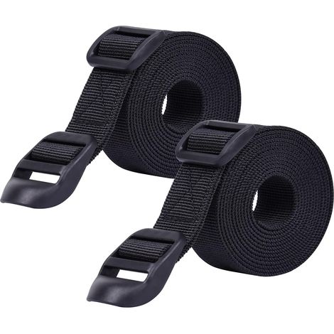 Lot de 2 sangles robustes pour sac à dos, compression de sac de couchage, bagages, camping, randonnée (1/5)