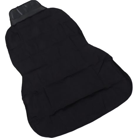 Housse de siège avant pliable noire pour chien avec boucle, imperméable, monocouche, idéale pour le camping. (1/5)