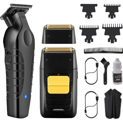 Rasoir électrique pour homme - Tondeuse à cheveux professionnelle sans espace - Rasoir tête chauve sans fil (1/5)