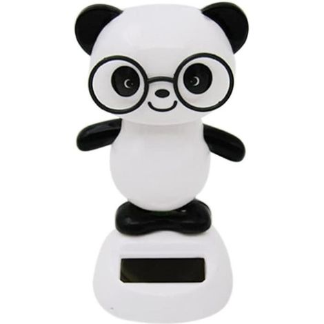 Danse Panda Mignon Jouet Modèle L'énergie Solaire Jouet Bobble Maison Voiture Décoration Cadeau Anniversaire (1/4)