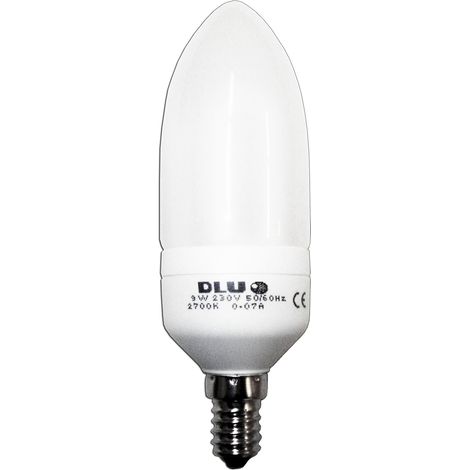 Lampe électrique mini bougie E14 230V 7W chaude