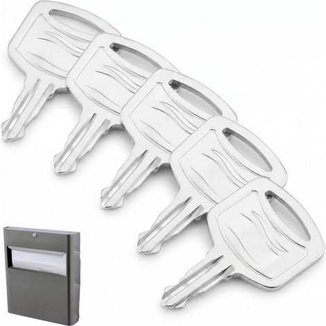 Lot de 5 clés de distributeur de papier toilette, clés de rechange universelles pour 1100 et la plupart des distributeurs d'essuie-tout commerciaux, outil d'entretien essentiel pour (1/5)