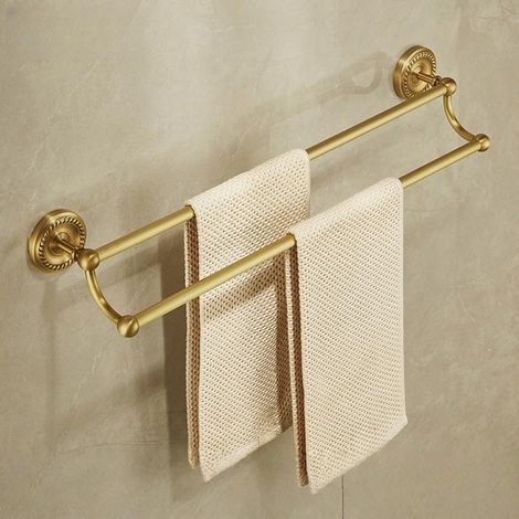 Porte-serviettes/étendoir à serviettes en laiton de style antiqueSa haute qualité en fait le choix idéal pour les familles. (1/5)