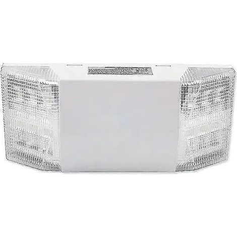 LED-Notbeleuchtung für Notausgänge bei Stromausfall, automatische Beleuchtung, zwei quadratische Leuchtenköpfe, 6 W, Notlampe für Lagerhallen und Garagen, AC 85–265 V – JXLGV (1/4)