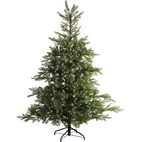 Luci LED per albero a fascio argento e bianco caldo da esterno 210 cm (1/5)