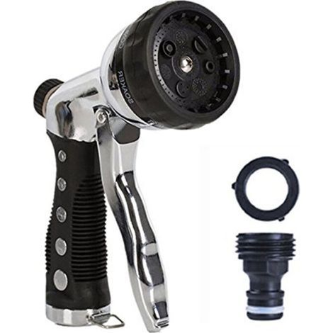 Pistola ad acqua multifunzione, ugello per tubo ad alta pressione, irroratore da giardino, strumento per il lavaggio dell'auto, pistola a spruzzo, irroratore da giardino (1/5)