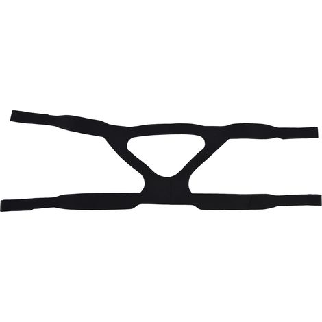 Bandeau anti-ronflement universel en nylon élastique pour appareils de protection respiratoire, noir (1/5)