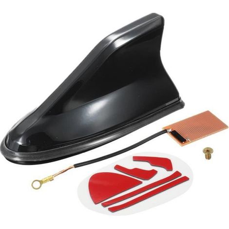 NEUFU Voiture Aileron de Requin Antenne AM / FM Radio Décoration Toile Universel Auto Noir