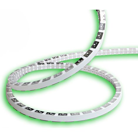 Ruban Led Flexible Snake Flex 5M 230V 12W/M Ip65 Vert Éclairage Décoratif Intérieur Extérieur Haute Qualité Professionnelle 60W Total (1/5)