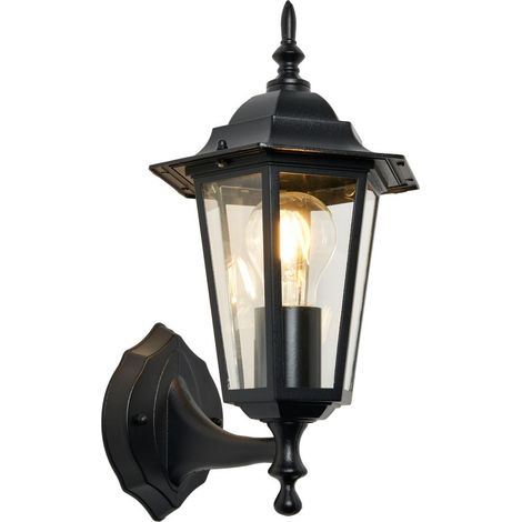 Litecraft Arun Wall Light Outdoor Traditional Lantern IP44 Fitting - Anthracite (1/5)
