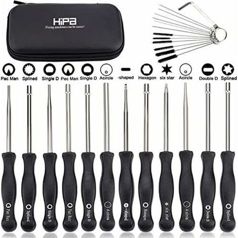 Ensemble of 12 tools for regulating the carburetor and adjusting the motor for 2 temps, for débroussailleuses, trononneuses Poulan, Husqvarna, STHIL, Echo.-Autres (1/4)