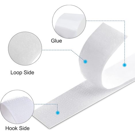 Autocollant - Scratch Double Face - Bande Scratch Adhésive - l'Installation De Ces Attaches Remplace Les Vis - Les Clous - Les Boutons-Pression (1/5)