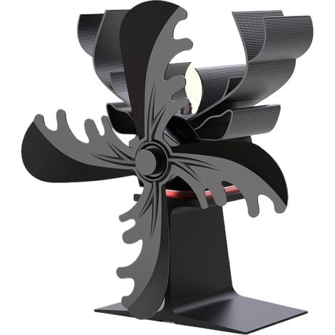4-blättriger Elchholz-Ofenventilator, umweltfreundlich, leise, Winter, Heimgebrauch, effiziente Wärmeverteilung