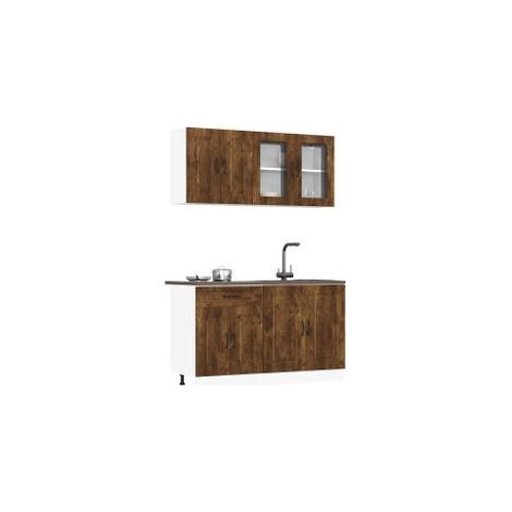 Ensemble d'armoires de cuisine 4 pcs Kalmar bois d'ingénierie (1/5)