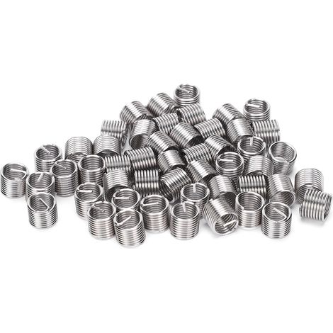 50 inserts filetés en acier inoxydable, filetage hélicoïdal, douille de conversion M1/4x28x1,5D (1/5)