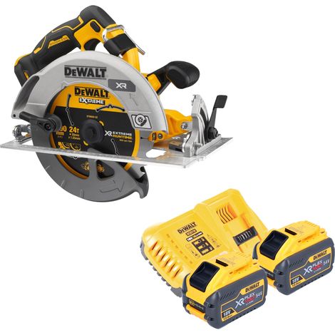 DeWalt DCS 573 Y2 Akku Handkreissäge 18 V 190 x 30 mm Brushless + 2x Akku 12,0 Ah + Ladegerät (1/5)