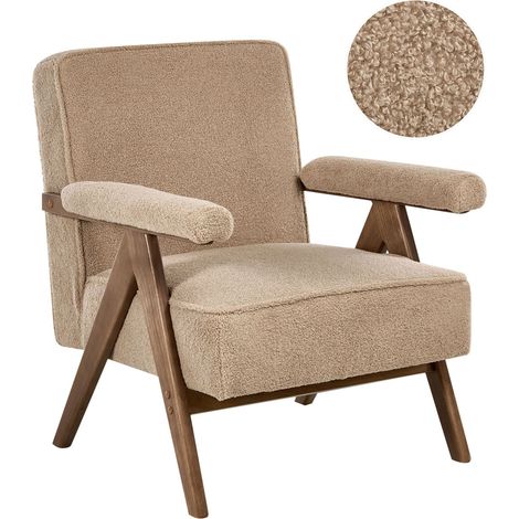 Armchair EVJE Boucle Sand Beige (1/5)