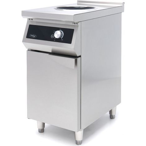 Cuiseur wok à induction 700 - Ø28cm - 5000W - avec support - Maxima (1/2)