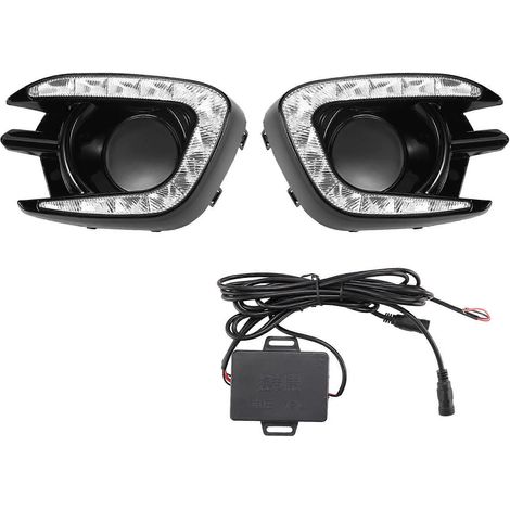 Feux de jour à LED ABS pour Mitsubishi Pajero Sport et Montero Sport (2013-2015) - Cache antibrouillard 12 V (1/5)