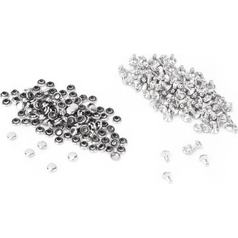 Rivets à cristaux incrustés en tissu, clous et capuchons rapides de 6 mm pour la décoration artisanale en cuir (1) (1/5)