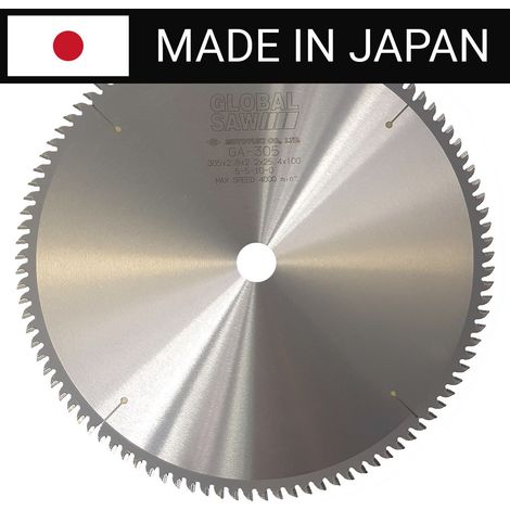 Sega circolare per il taglio dell'alluminio GLOBAL SAW 305 x 2,8/2,2 x 25,4 mm / 100 z CERMET JAPAN (1/5)
