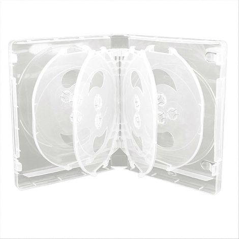 Boîte de rangement pour CD (lot de 10), étui double face en plastique, étui de voiture pour CD et DVD renforcés. (1/5)