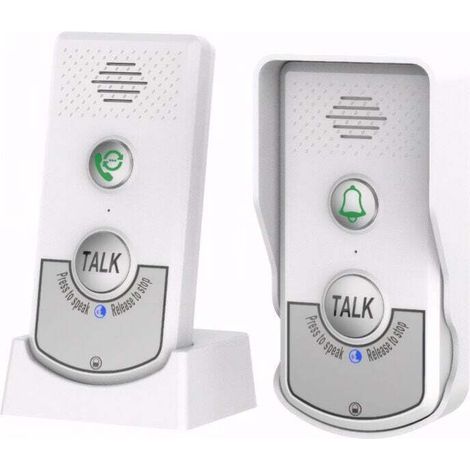 Interphone sans fil avec voix bidirectionnelle - Rappel pour personnes âgées - Système d'appel intelligent pour maison - Communication claire et fiable-ARCAN (1/4)