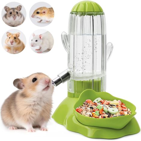 Automatischer Futter- und Wasserspender für grüne Hamster, ein 2-in-1-Napf für Futter und Wasser. (1/5)