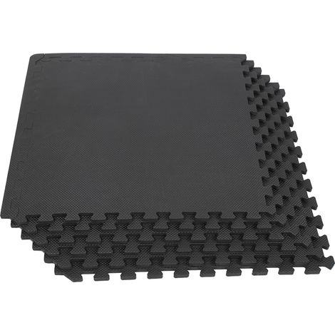 6 Unids set Alfombrilla protectora Espuma EVA Ejercicio Gimnasio Alfombrilla para suelo Cojín para habitación de niños Kits de viaje para interiores 60×60 cm (1/5)