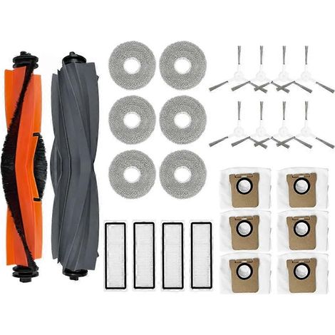 Accessoires pour aspirateur robot Xiaomi X20+ / X20 Plus : sac à poussière, chiffon de nettoyage, brosse principale, filtre HEPA (pièce de rechange). (1/5)