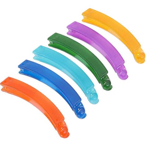 Pince à cheveux banane, couleurs bonbon, compatible avec les femmes, lot de 12 accessoires pour cheveux (1/5)