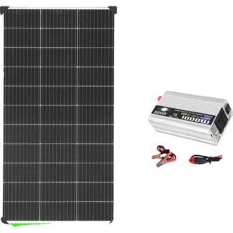 Solaranlagensystem, kompatibel mit netzunabhängigen Anwendungen, mehrere Leistungsoptionen, 12V-220V 120W System (1/2)