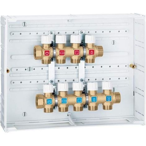 Collettori di distribuzione idrosanitaria preassemblati Caleffi 360  360043