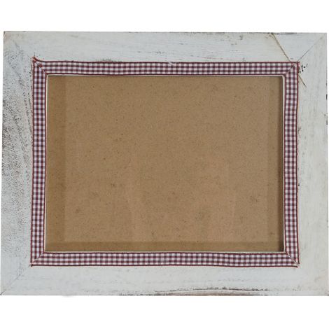 [NEUWERTIG] Bilderrahmen HHG-368, Fotorahmen Wand-Rahmen, 19x24cm Shabby-Look Landhaus weiß (1/5)