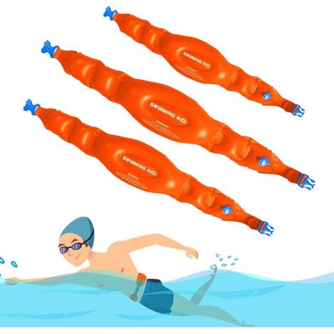 Attrezzatura per il nuoto per adulti, cintura di supporto al nuoto, attrezzatura per l'allenamento al nuoto – 3 diverse taglie - Crezuo