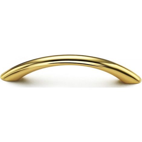 MANICO CURVO IN ZAMA L164 EA128 D10MM BOLLO ORO BRILLANTE EST/7861100