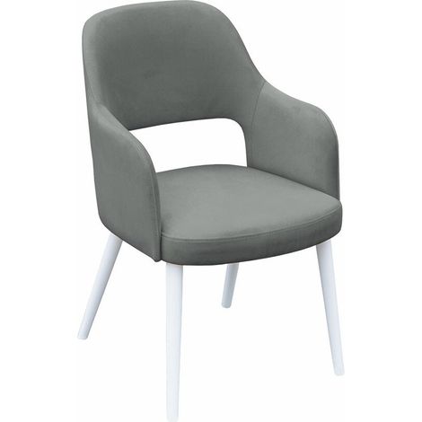 Silla Sparks 198, Blanco, 86x56x49cm, Tapiz, De madera (1/5)