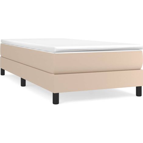 Maison Exclusive - Struttura Letto a Rete a Molle Cappuccino 100x200 cm in Similpelle