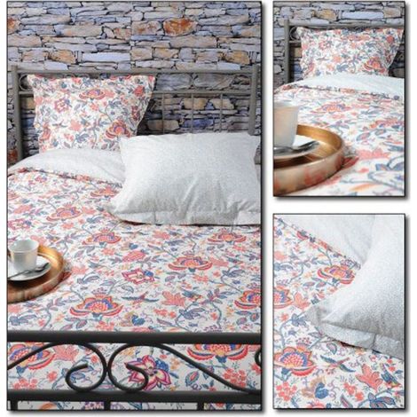 Parure de lit Écru Valdrome Écru 240 x 220 cm (1/2)