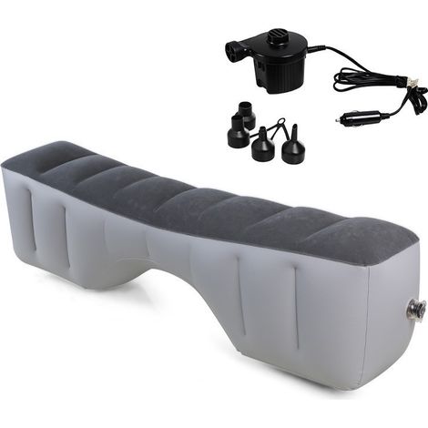 Colchón inflable para coche, extensor de asiento trasero con reposapiés acolchado, para SUV, monovolumen, autocaravana, cama de viaje para coche, cama de camping para senderismo