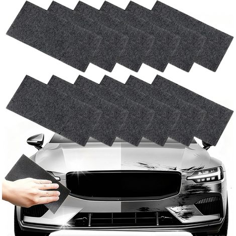 Paquete de 12 paños Nano Sparkle, paños de nanofibra para reparar pequeños arañazos y pulir el coche.