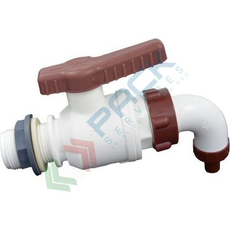Rubinetto da 1" per mastello vendemmia alimentare - Mobil Plastic (1/2)