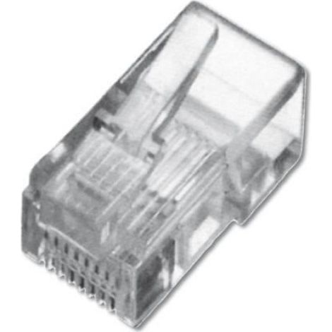 Connecteur RJ-10 - 4P4C - Non Blindé - Pour Câble Téléphonique - Lot de 10