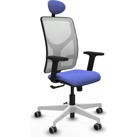 Silla de oficina piqueras y crespo Motilla blanco malla acero (1/2)