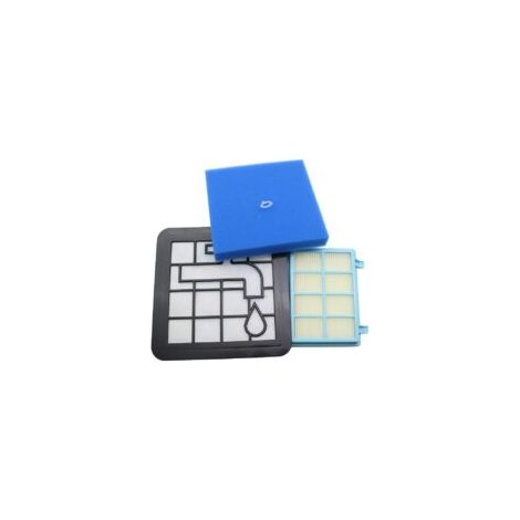 Kit de filtro de espuma lavable para aspiradoras Philips Power Pro Compact FC9331/09, FC9332/09, FC8010/01, FC8010 - Crezuo (1/4)