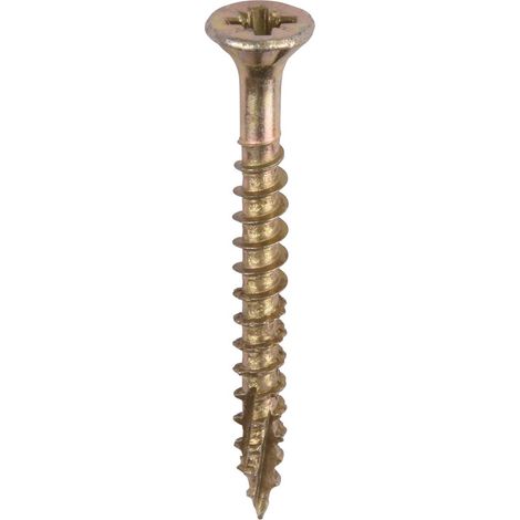 Forgefix FORFFP316Y 3.0 x 16mm Pozi Compatible Wood Screw Box of 200 (1/2)