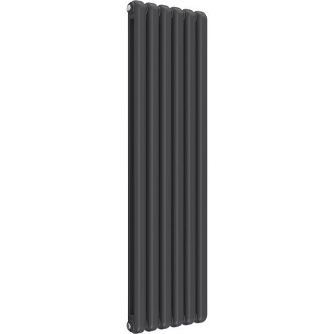 Reina Coneva Designer Vertical Radiator 1500mm H x 440mm W Anthracite (1/4)